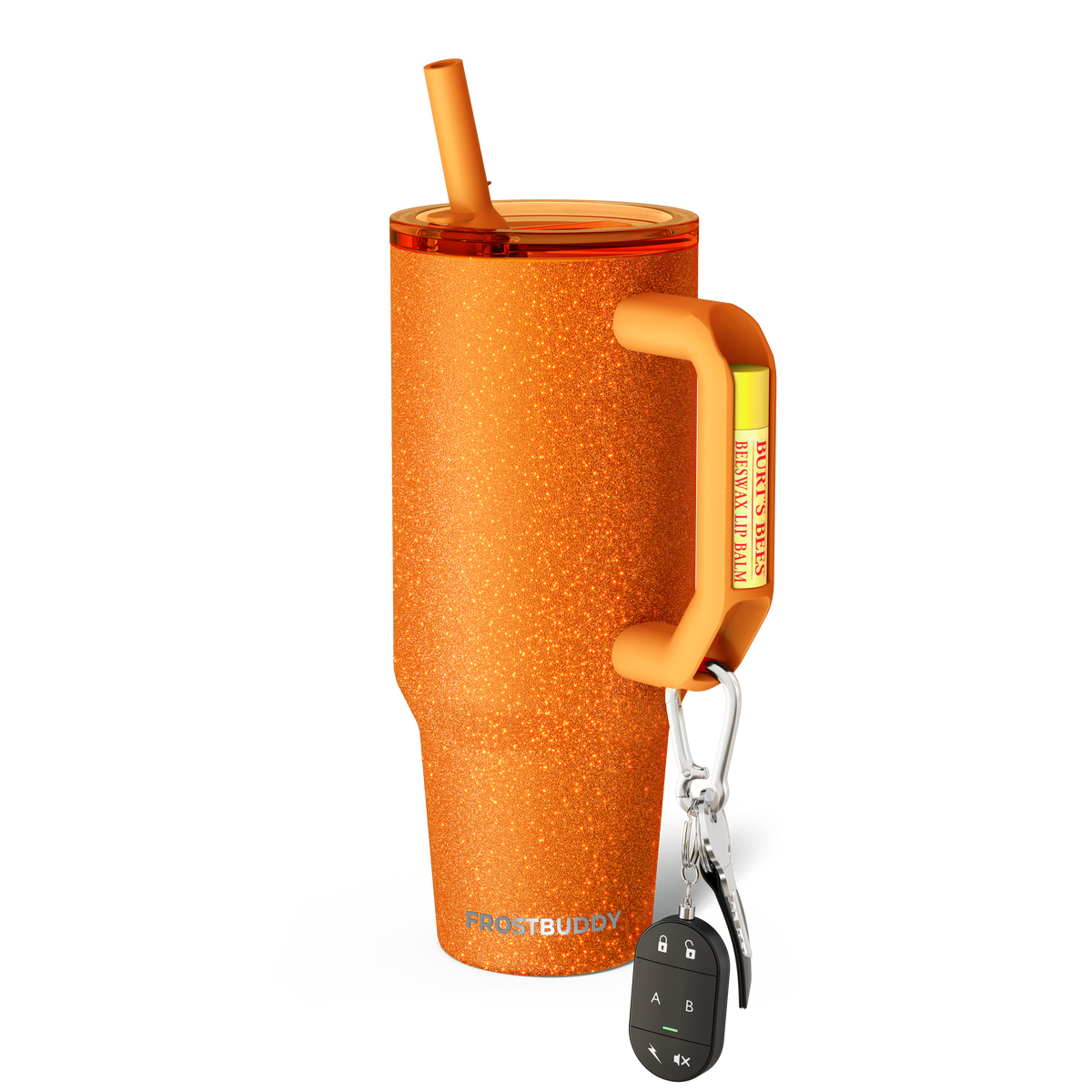 Thicc Buddy 40oz | Orange Glitz